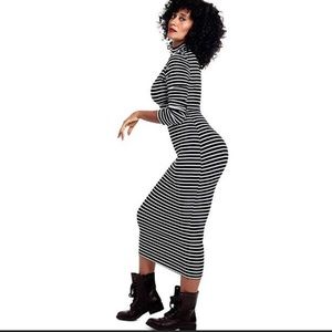 Kindness Mock Neck BodyCon Dress